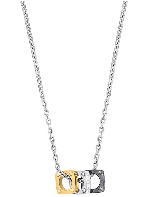 Monogram Bold Necklace Gold Silver - LOUIS VUITTON - BALAAN 4