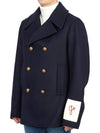 Best Wool Blend Double Coat Navy - GOLDEN GOOSE - BALAAN 3