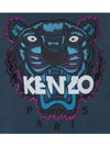 Tiger embroidery sweatshirt blue 4XC 5SW001 73 - KENZO - BALAAN 4