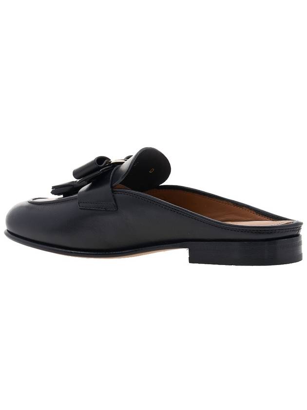 Vara Knot And Tassel Mule Black - SALVATORE FERRAGAMO - BALAAN 4