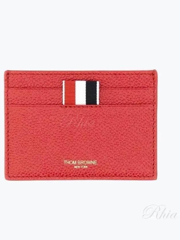 Men's RWB Tab Anchor Card Wallet Red - THOM BROWNE - BALAAN 2