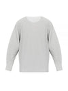 Basic Long Sleeve T-Shirt Grey - ISSEY MIYAKE - BALAAN 2