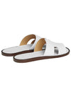 Men's Izmir Sandals Calfskin Classic White - HERMES - BALAAN 9