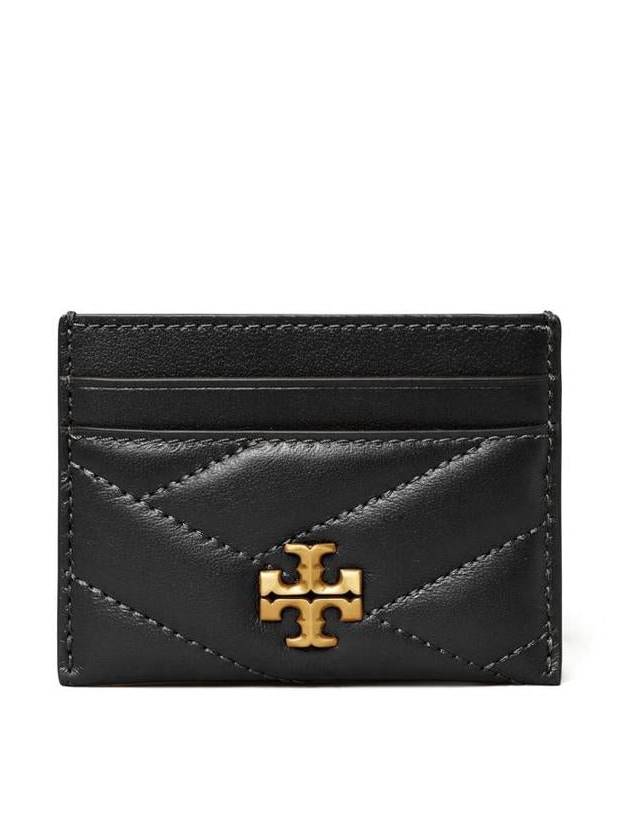 Kira Chevron Logo Card Wallet Black - TORY BURCH - BALAAN 2