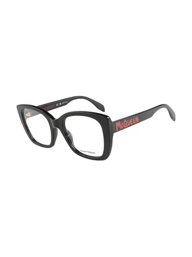 Eyewear Square Acetate Eyeglasses Black - ALEXANDER MCQUEEN - BALAAN 4