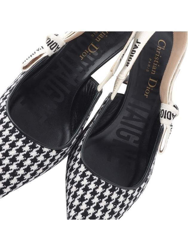 KCP555PLR Jar Houndstooth Pumps Heel Slingback Size 35 33814Y - DIOR - BALAAN 8