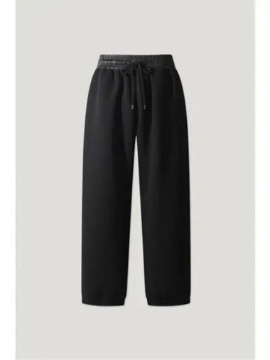 Banding color combination wide jogger pants BLACK - IRO - BALAAN 1