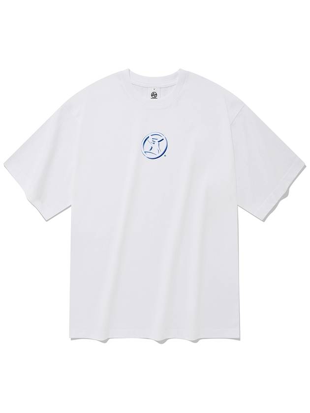 Round logo short sleeve t-shirt white - RADINEO - BALAAN 2