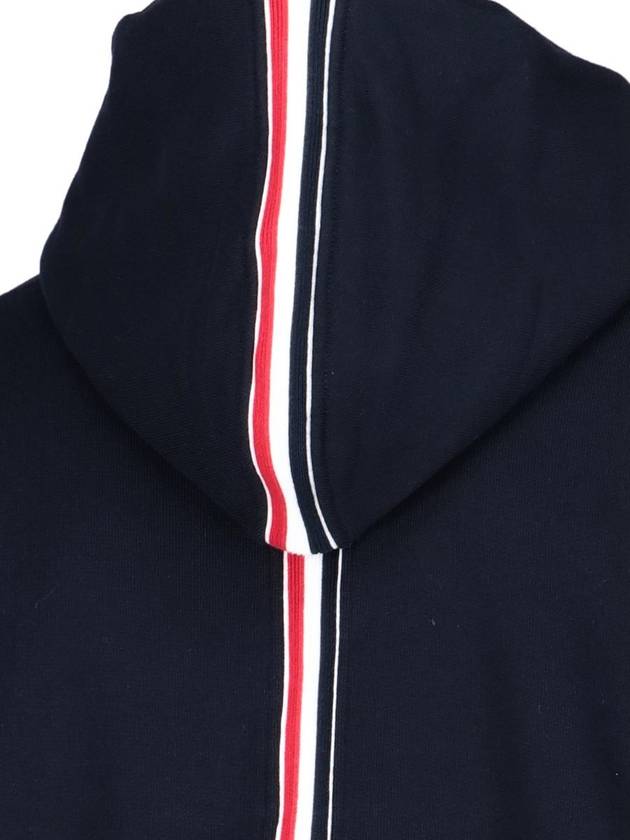 Men's Center Back Stripe Logo Patch Hoodie Navy - THOM BROWNE - BALAAN 5