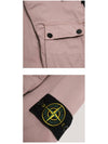 Men's Wappen Patch Two-Pocket Overshirt Zip-Up Jacket Rose Quartz - STONE ISLAND - BALAAN 6