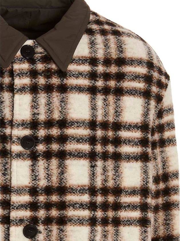 Men's Kinston Check Reversible Single Coat Ivory - ISABEL MARANT - BALAAN 5