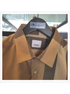 Men's Check Motif Cotton Short Sleeve Shirt Beige - BURBERRY - BALAAN 3