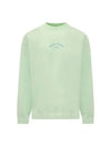 Marina Cotton Nylon Terry Fleece Crewneck Sweatshirt Green - STONE ISLAND - BALAAN 2