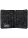 Bovine Leather Card Wallet Black - MAISON MARGIELA - BALAAN 4