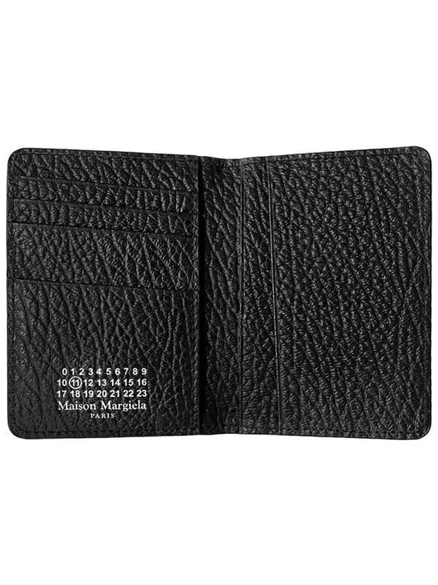 Bovine Leather Card Wallet Black - MAISON MARGIELA - BALAAN 4