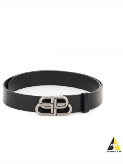 Men's BB Buckle Large Belt Black - BALENCIAGA - BALAAN 2