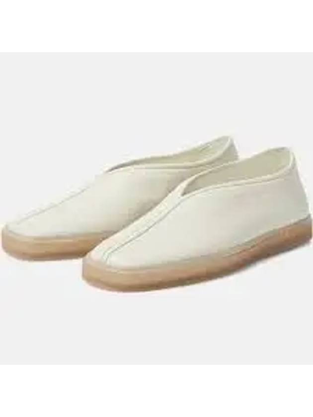 Piped Soft Leather Slip-On White - LEMAIRE - BALAAN 2