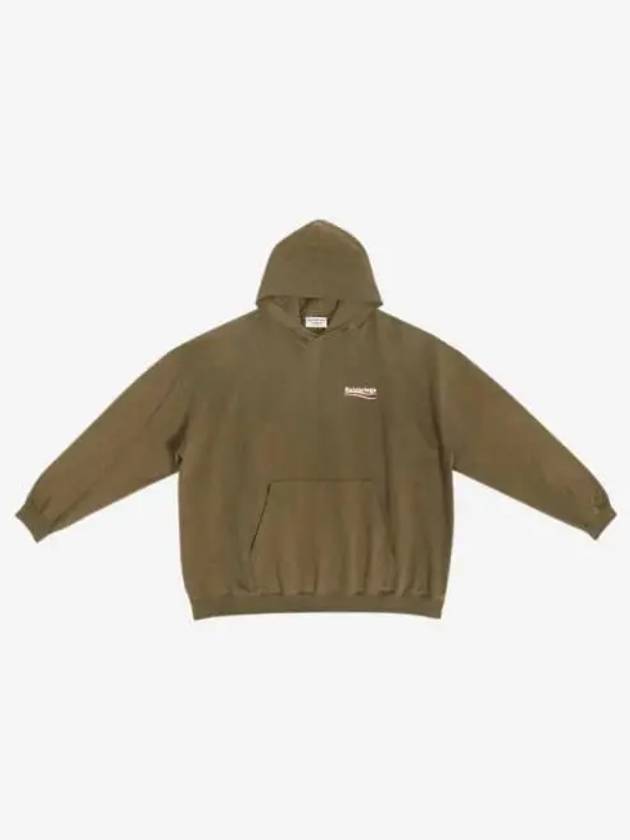 Political Campaign Large Fit Hoodie Green - BALENCIAGA - BALAAN 2