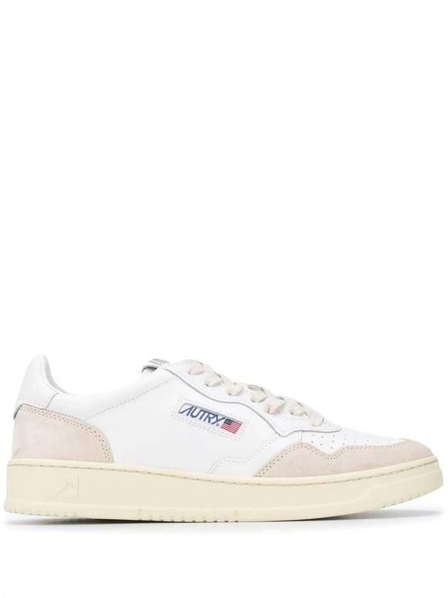 MEDALIST LOW MAN  LEAT/SUEDE WHITE - AUTRY - BALAAN 1