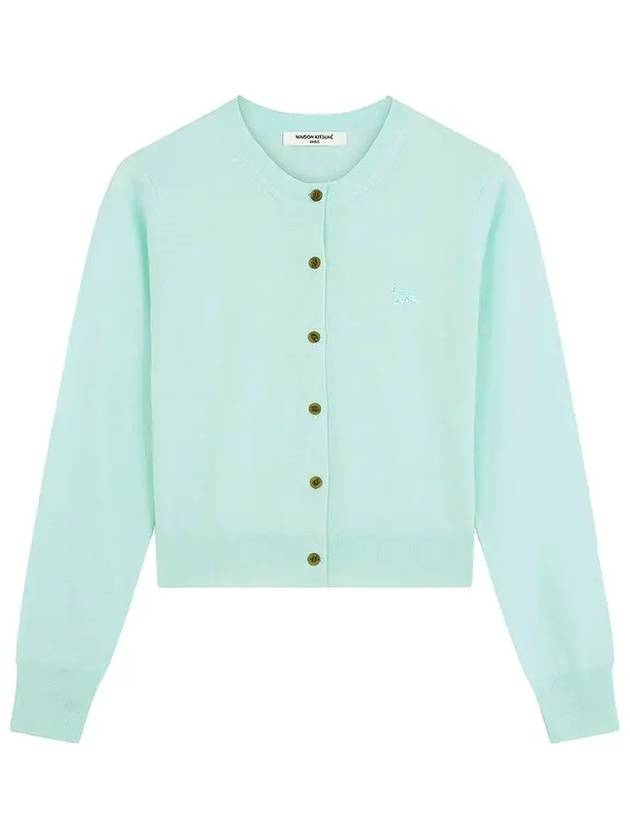 Baby Fox Patch Regular Cardigan Peppermint - MAISON KITSUNE - BALAAN 2