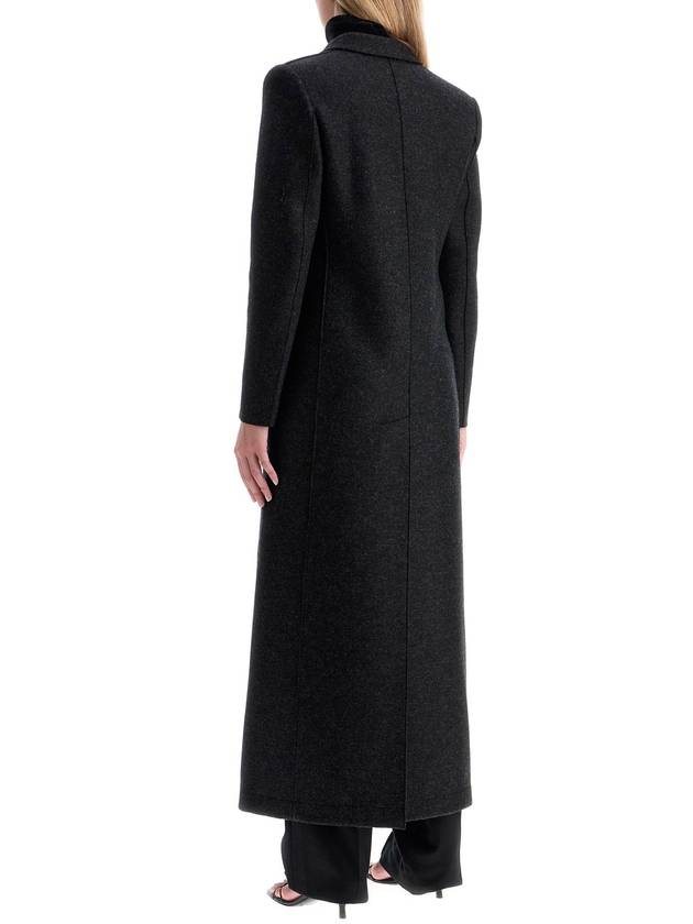 Tailored pressed wool double coat gray - HARRIS WHARF LONDON - BALAAN 4