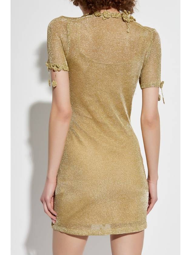 Cult Gaia Dress Zenya, Women's, Gold - CULT GAIA - BALAAN 4