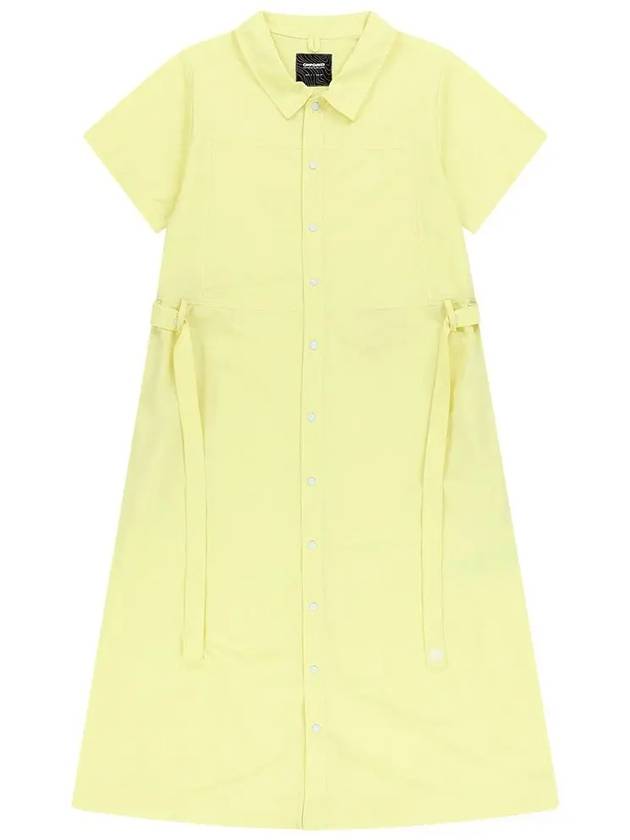 OG nylon shirt dress yellow - OFFGRID - BALAAN 4