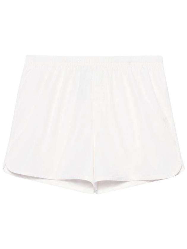 Men's Heart Logo Swim Pants White - AMI - BALAAN.