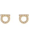 Gancini Pearl Earrings Gold - SALVATORE FERRAGAMO - BALAAN 3