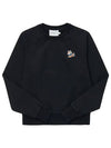 Women's Dressed Fox Patch Adjusted Sweatshirt Black - MAISON KITSUNE - BALAAN 3