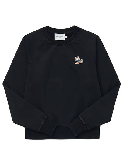 Women's Dressed Fox Patch Adjusted Sweatshirt Black - MAISON KITSUNE - BALAAN 2