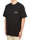 Logo Print Short Sleeve T-Shirt Black - GIVENCHY - BALAAN 4