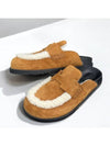 Fleece Suede Shearling Mule Uggs - HERMES - BALAAN 3