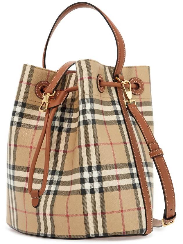 Vintage Check Bucket Bag Beige - BURBERRY - BALAAN 4