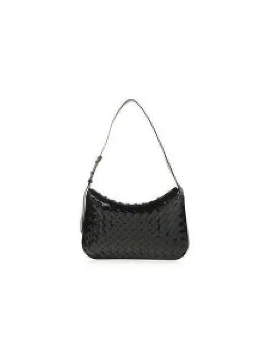 Intrecciato Flap Shoulder Bag Black - BOTTEGA VENETA - BALAAN 2