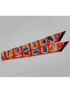 Twilly Story Orange Blue Orange Petite Scarf H063875S - HERMES - BALAAN 3