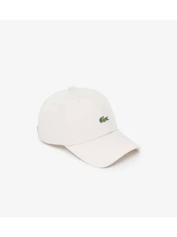 Cotton Twill Basic Baseball Cap Cream - LACOSTE - BALAAN 1