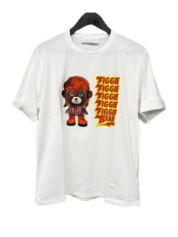 Ziggie Bear Short Sleeve T-Shirt White - NEIL BARRETT - BALAAN 1