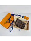 Damier Ebene Canvas Mini Pochette Accessois Shoulder Bag Brown - LOUIS VUITTON - BALAAN 3