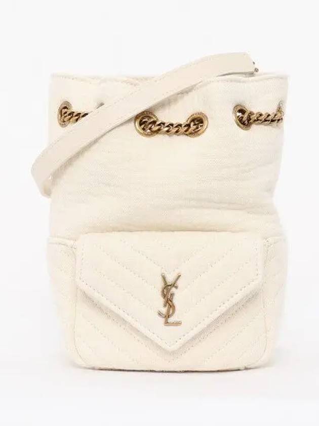 Nano Bucket Bag Vanilla Ice - SAINT LAURENT - BALAAN 2