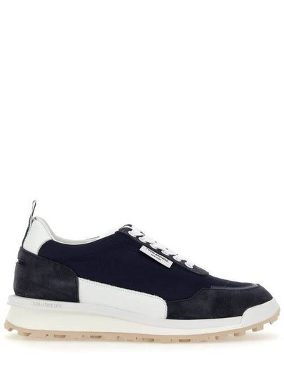 Eco Nylon Alumni Trainer Low Top Sneakers Blue - THOM BROWNE - BALAAN 2