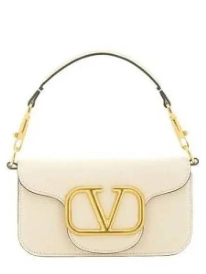 Rocco Small Calfskin Shoulder Bag Ivory - VALENTINO - BALAAN 2