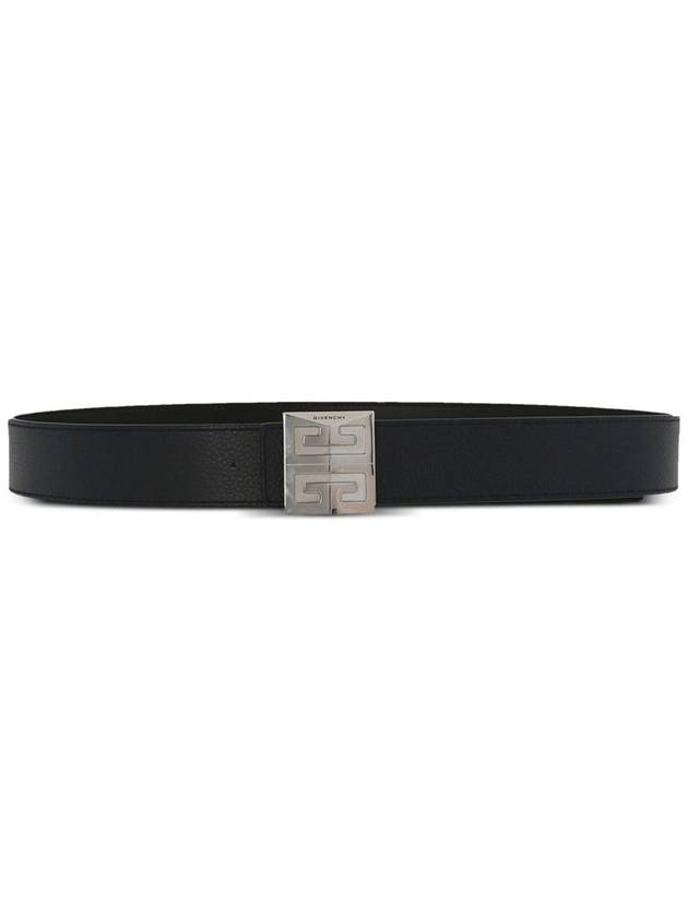 Men's 4G Logo Grain Leather Reversible Belt Black - GIVENCHY - BALAAN 2