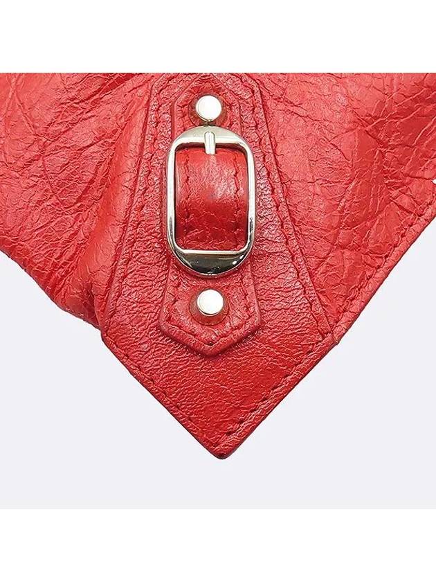 362967 Red leather classic motor silver zip up decoration clutch bag - BALENCIAGA - BALAAN 2