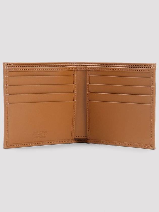 Triangle Logo Re-Nylon Half Wallet Brown - PRADA - BALAAN 5