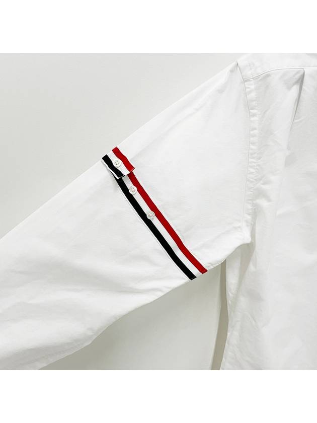 Armband Oxford Long Sleeve Shirt White - THOM BROWNE - BALAAN 6