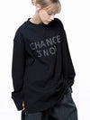 Men s M243MT02BK Snowy Reverse Rib Crew Neck Sweatshirt Black Navy - CHANCE'S NOI - BALAAN 2