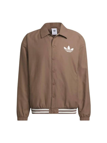 Coach Embroidery Logo Jacket Brown - ADIDAS - BALAAN 1