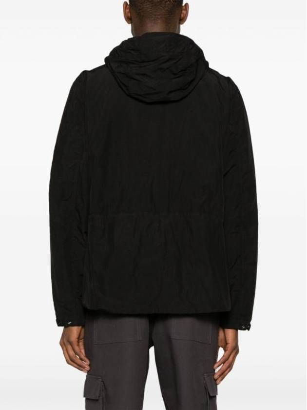 Nylon Reversible Hooded Jacket Black - CP COMPANY - BALAAN 4