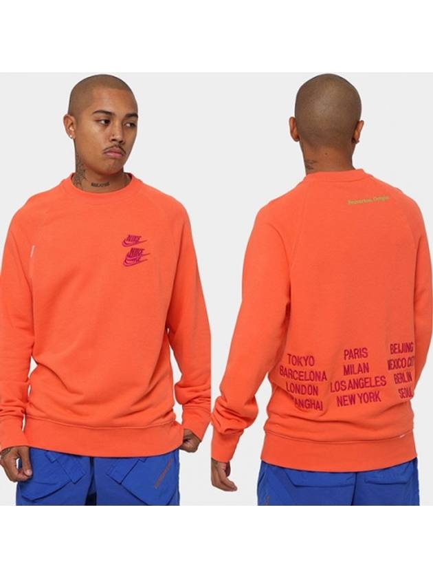 01DN4408842World Tour Crew TshirtOrange - NIKE - BALAAN 1